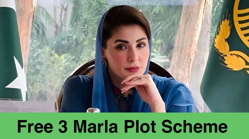 free 3 marla plot scheme
